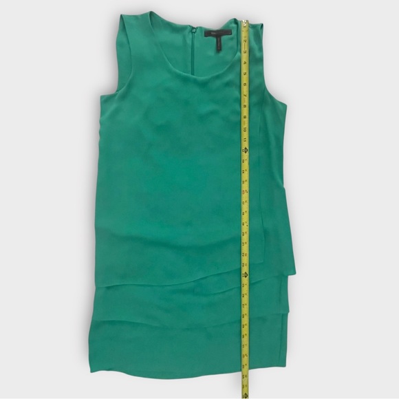BCBGMaxazria BCBG Hayley Tank Dress Size 2 Emerald Green Shift Tiered Sleeveless - Picture 7 of 11